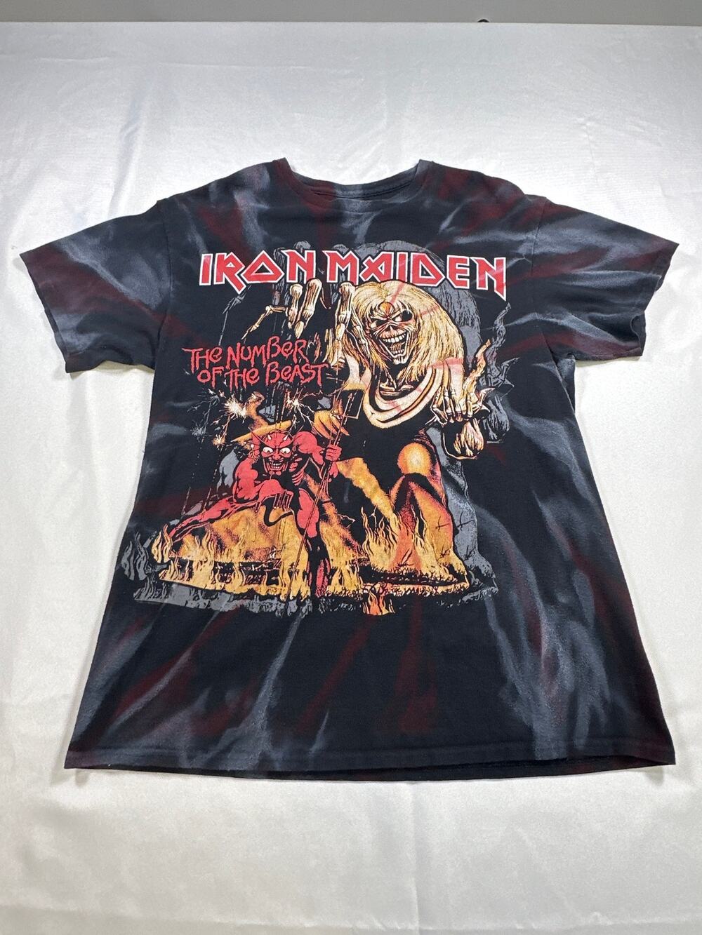 Iron Maiden Custom One Of A Kind Size Lg T Shirt Band T Shirt Concert T Shirt